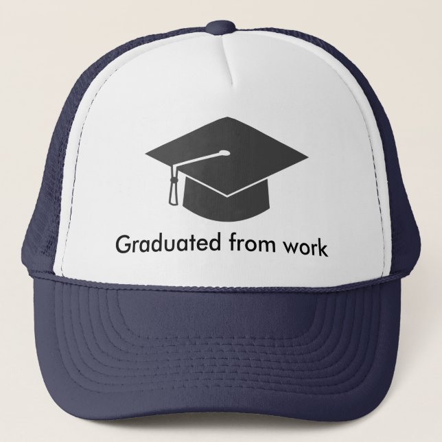 Gorra De Camionero Graduado del trabajo (Anverso)