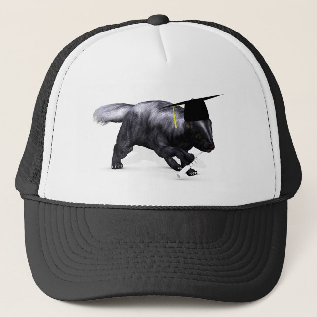 Gorra De Camionero Graduado Skunk (Anverso)