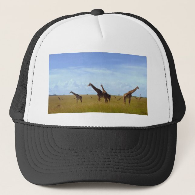 Gorra De Camionero Grafas de Safari Africano (Anverso)