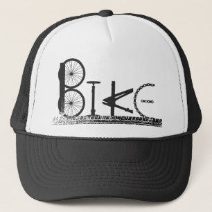 Gorra De Camionero Graffiti de piezas de bicicleta con pistas de neum