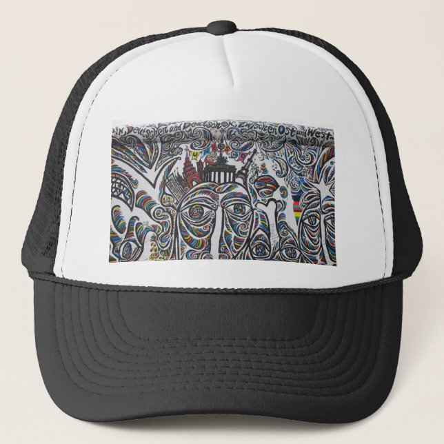 Gorra De Camionero Graffiti del Muro de Berlín Oriental (Anverso)