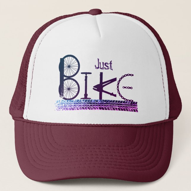 Gorra De Camionero Graffiti "Solo en bicicleta" de piezas de biciclet (Anverso)