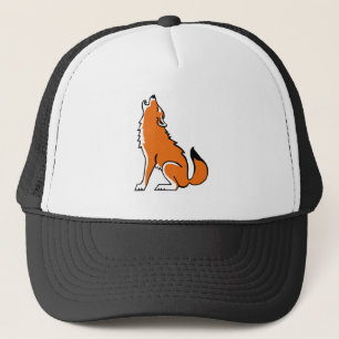 Gorra De Camionero Gráfica - Aturador rojo WOLF - en peligro -