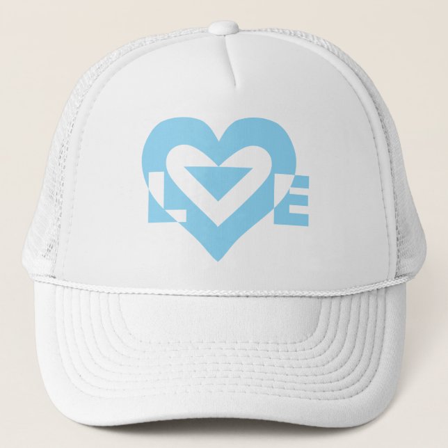Gorra De Camionero Gráfica de amor de Guay, azul (Anverso)