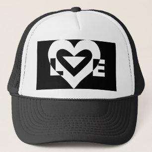 Gorra De Camionero Gráfica de amor de Guay, blanco
