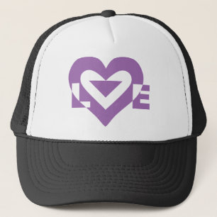 Gorra De Camionero Gráfica de amor de Guay, púrpura