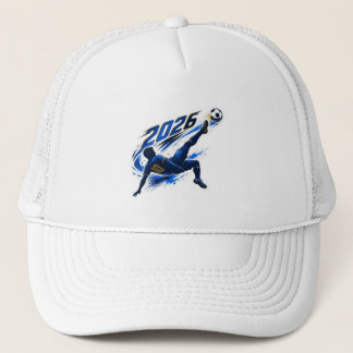 Gorra de camionero gráfica de jugador de fútbol di