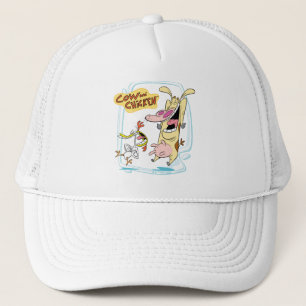 Gorra De Camionero Gráfica de risa de vaca y pollo