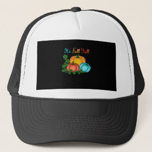 Gorra De Camionero Gráfica retro de las toallas de otoño