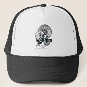 Gorra De Camionero Gráfico azul 4 de la linterna