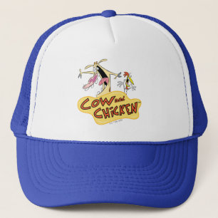Gorra De Camionero Gráfico con el logotipo de vaca y pollo