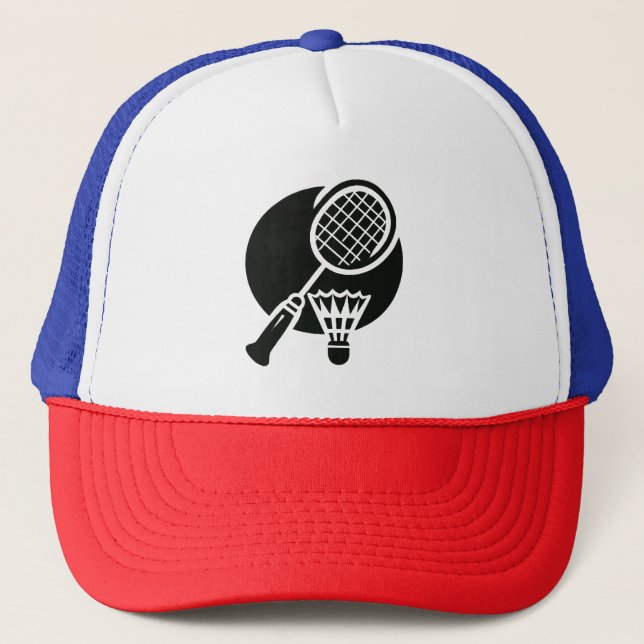 Gorra De Camionero Gráfico de bádminton (Anverso)