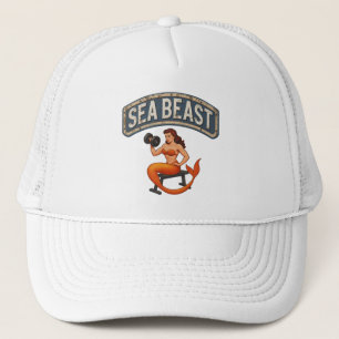 Gorra De Camionero Gráfico de chica pin-up de gimnasio de monstruo ma