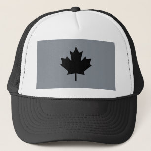 Gorra De Camionero Gráfico de hojas de arce negro canadiense