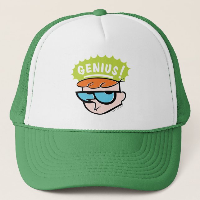 Gorra De Camionero Gráfico de llamadas "Genius" de Dexter (Anverso)