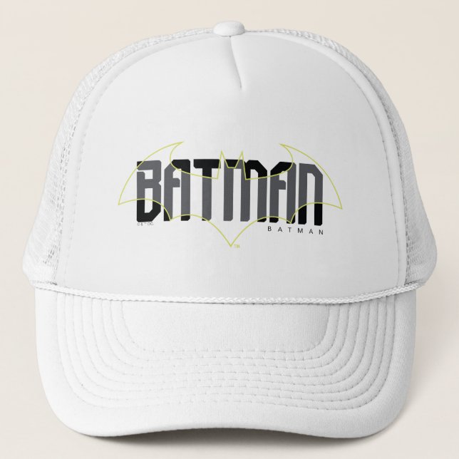 Gorra De Camionero Gráfico de nombre de alta tecnología de Batman (Anverso)
