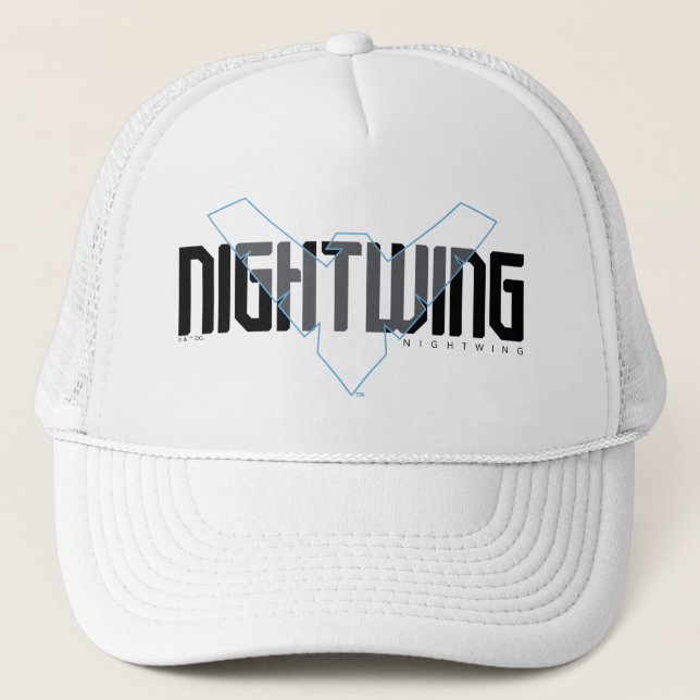 Gorra De Camionero Gráfico de nombres de alta tecnología nocturna (Anverso)