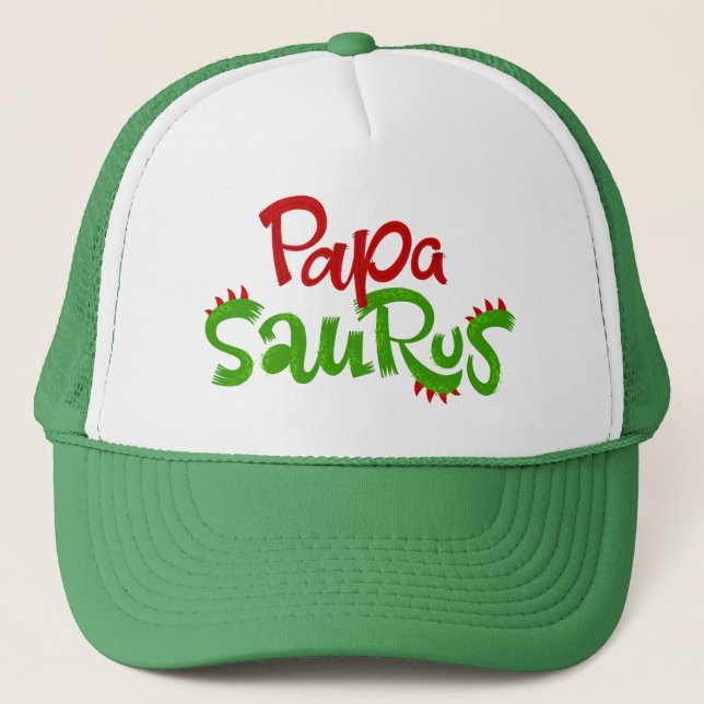 Gorra De Camionero Gráfico de Papa Saurus (Anverso)