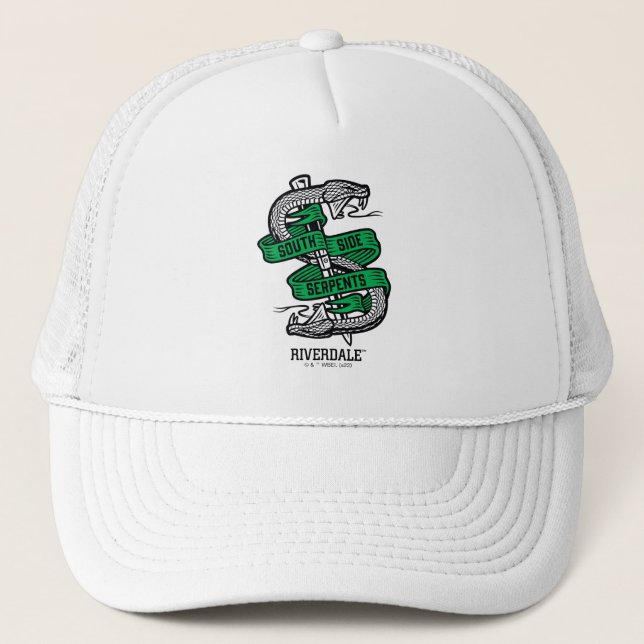 Gorra De Camionero Gráfico de serpientes del lado sur (Anverso)