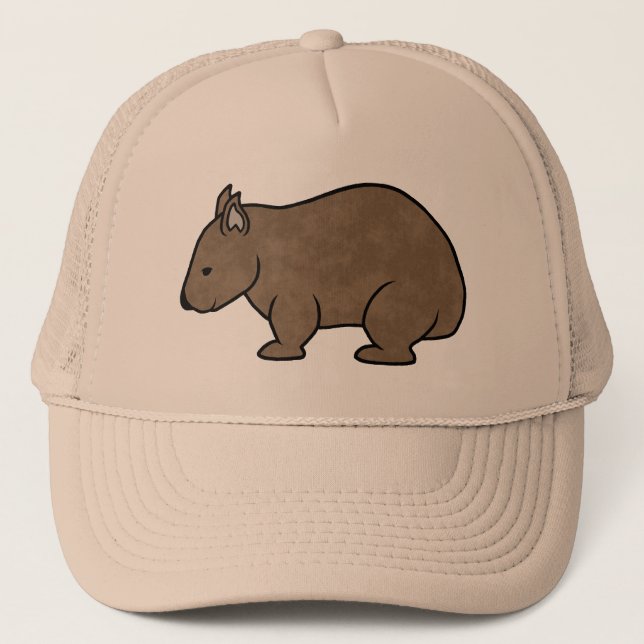 Gorra De Camionero Gráfico de Wombat (Anverso)