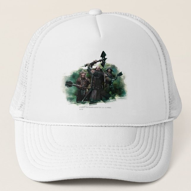 Gorra De Camionero Gráfico Dwalin, Nori y Bofur (Anverso)