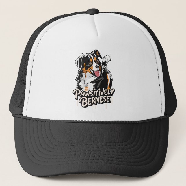 Gorra De Camionero Grafiti de Bersitic - Perros amantes de Bernese (Anverso)