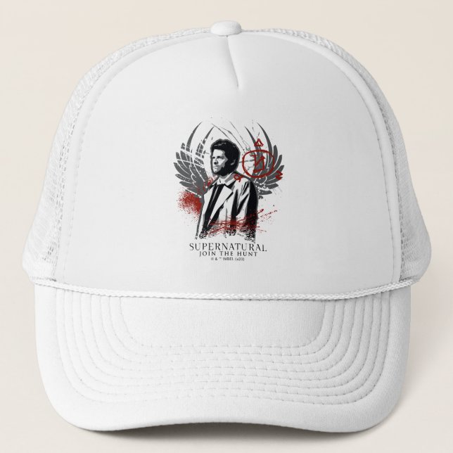 Gorra De Camionero Grafiti de Castiel Supernatural (Anverso)