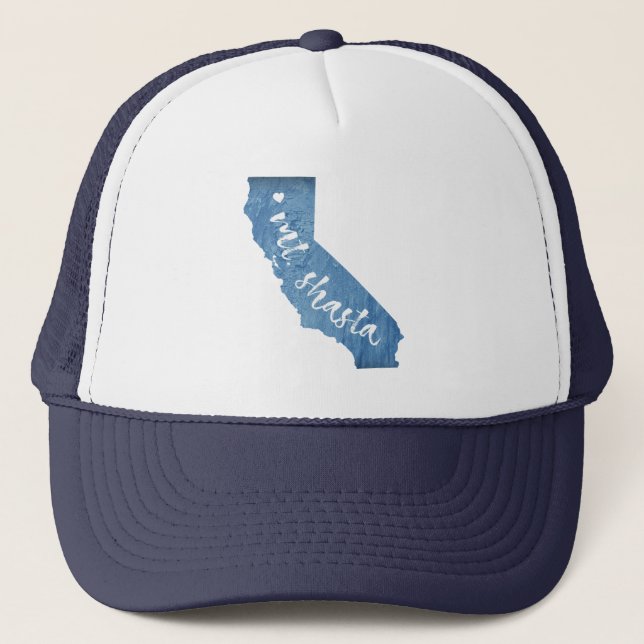 Gorra De Camionero Grain de madera de Mt. Shasta California (Anverso)