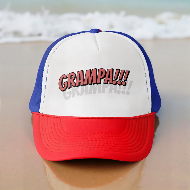 Gorra De Camionero ¡¡Grampa!! Cómic Guay simple moderno (Subido por el creador)