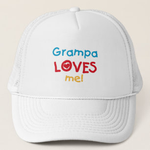 Gorra De Camionero Grampa me ama camisetas y regalos
