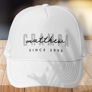 Gorra De Camionero Grampa Modern Elegant Simple Día del Padre