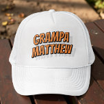 Gorra De Camionero Grampa Modern Simple Guay Comic<br><div class="desc">Este diseño sencillo y moderno se compone de una tipografía de san serif.</div>