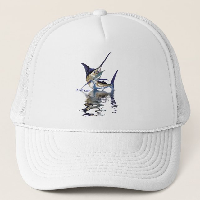 Gorra De Camionero Gran aguja con la reflexión en agua (Anverso)