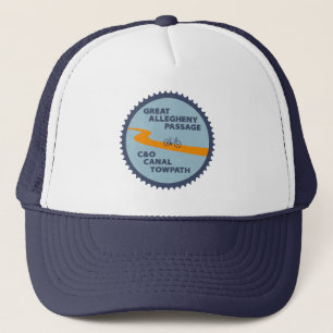 Gorra De Camionero Gran Allegheny Passage C&O Canal Chain Ring