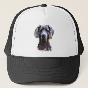Gorra De Camionero Gran arte de acuarela animal de perro Mascota de d