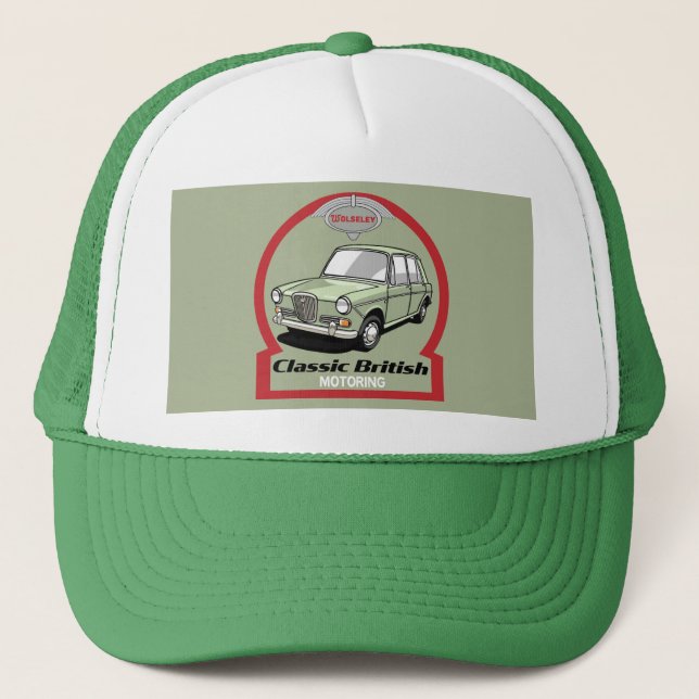 Gorra De Camionero Gran Bretaña clásica Wolseley 1300 Car (Anverso)
