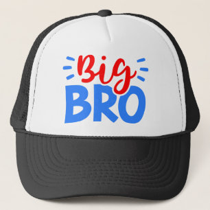 Gorra De Camionero GRAN BRO en rojo y azul
