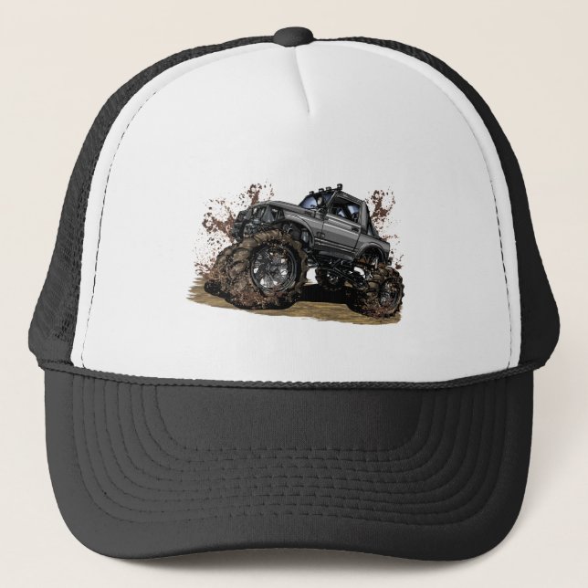 Gorra De Camionero Gran camión de Monstruo fuera de Road Adventure Mu (Anverso)