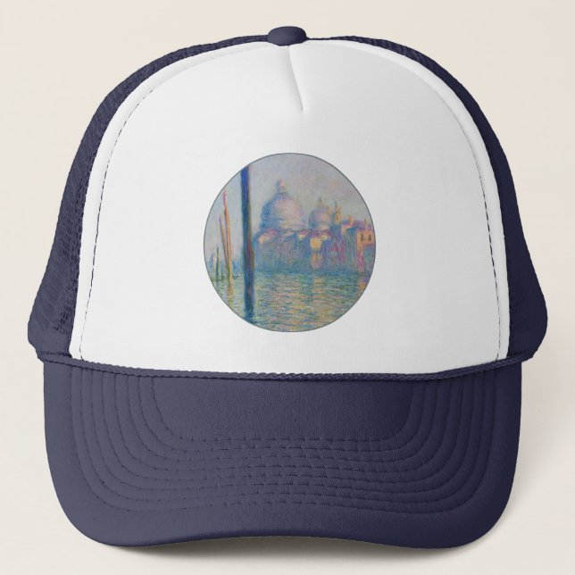 Gorra De Camionero Gran Canal Monet Venecia Italia Pintura clásica (Anverso)