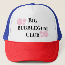Gorra De Camionero "Gran Club de Chicle" Burbujas BFF Chiste Divertid