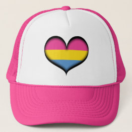 Gorra De Camionero Gran corazón vectorial en los colores de la bander