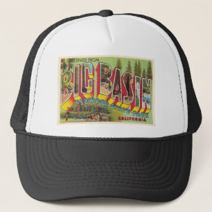 Gorra De Camionero Gran Cuenca de California Vintage Gran Carta Posta