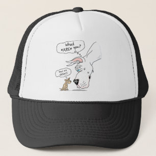 Gorra De Camionero Gran dane y blanco chihuahua