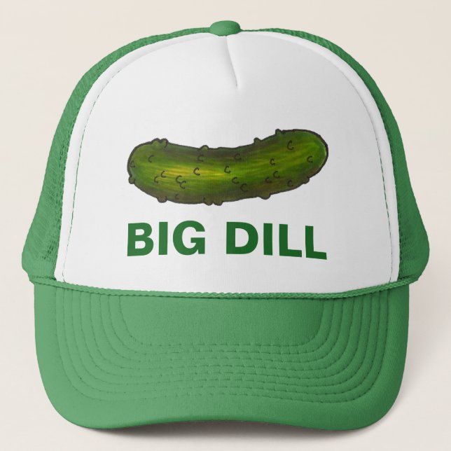 Gorra De Camionero Gran Dill (Deal) Green Pickles Crunchy Sour Pickle (Anverso)