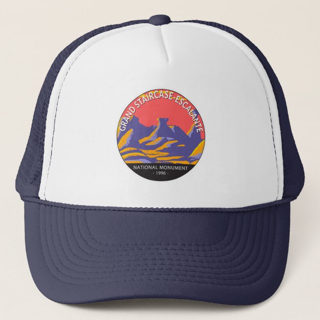 Gorra De Camionero Gran Escalera Escalante Monumento Nacional Utah (Anverso)