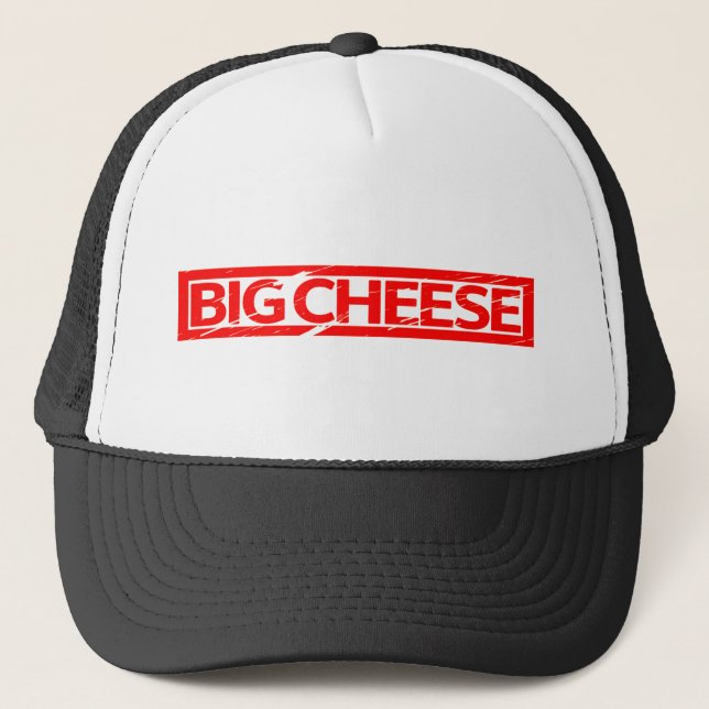 Gorra De Camionero Gran Estampilla de Queso (Anverso)