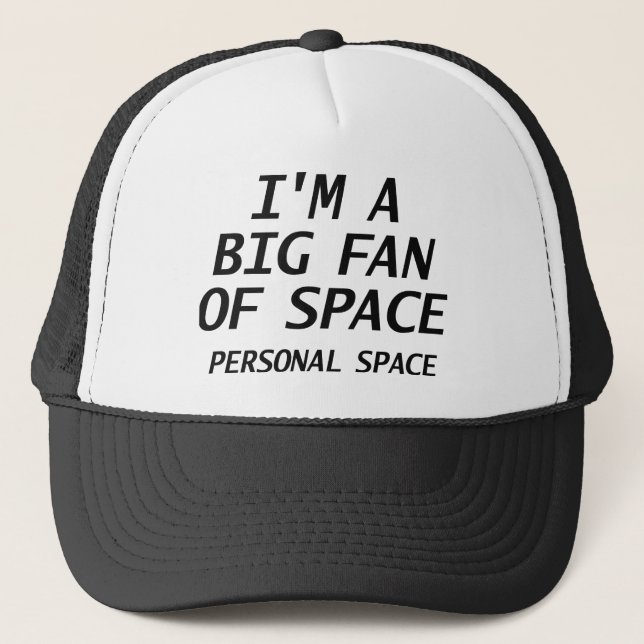 Gorra De Camionero Gran fan del espacio personal (Anverso)