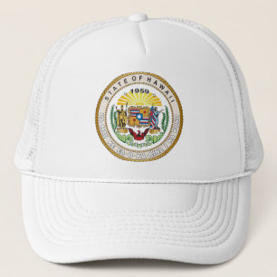 Gorra De Camionero Gran foca del estado de Hawaii