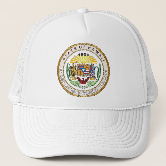Gorra De Camionero Gran foca del estado de Hawaii (Anverso)