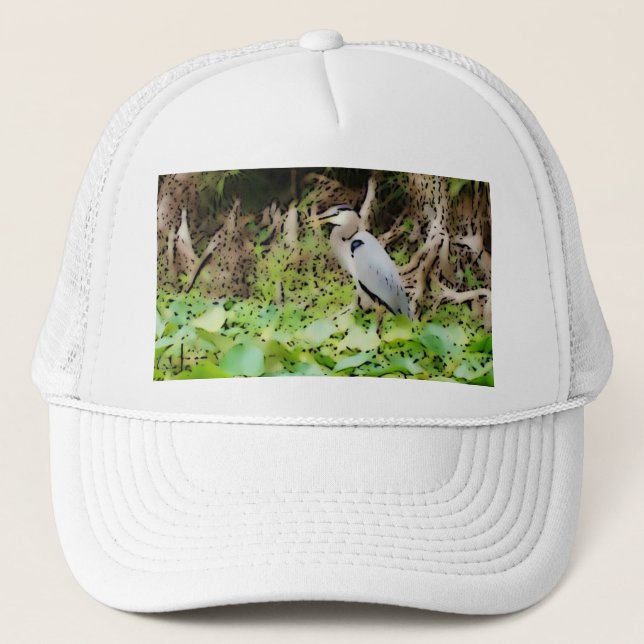 Gorra De Camionero Gran garza azul (Anverso)